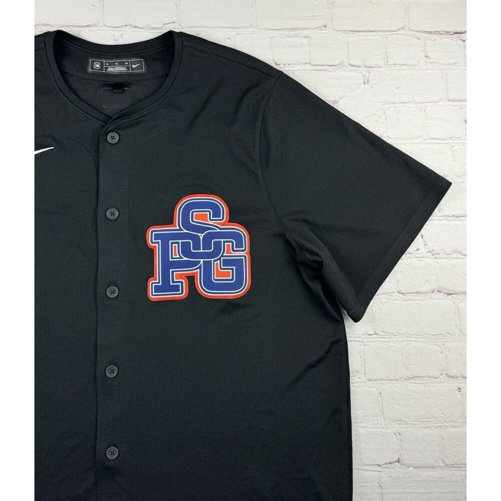 PSG MLB Baseball Jersey Los Angeles Popup Nike Mens XL Paris Saint-Germain Shirt